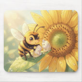 Goldene Hummel im Blütentanz.4 マウスパッド (正面)