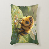 Goldene Hummel im Blütentanz.5 アクセントクッション (正面(垂直))