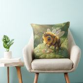 Goldene Hummel im Blütentanz.5 クッション (椅子)