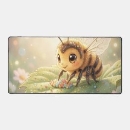 Goldene Hummel im Blütentanz.6 デスクマット