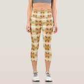 Goldene Hummel im Blütentanz.7 カプリレギンス (正面)