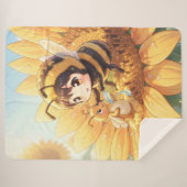 Goldene Hummel im Blütentanz.7 シェルパブランケット (正面(横))