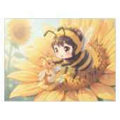Goldene Hummel im Blütentanz.7 テーブルクロス (正面(横))