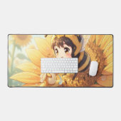 Goldene Hummel im Blütentanz.7 デスクマット (キーボード&マウス)