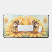Goldene Hummel im Blütentanz.7 デスクマット (キーボード&マウス)