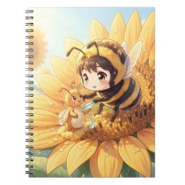 Goldene Hummel im Blütentanz.7 ノートブック