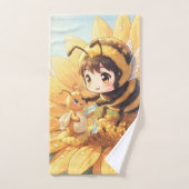 Goldene Hummel im Blütentanz.7 バスタオルセット (ハンドタオル)