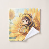 Goldene Hummel im Blütentanz.7 バスタオルセット (ウォッシュタオル)