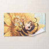 Goldene Hummel im Blütentanz.7 バスタオルセット (ハンドタオル)