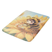 Goldene Hummel im Blütentanz.7 バスマット (アングル)