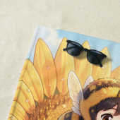 Goldene Hummel im Blütentanz.7 ビーチタオル (インサイチュ)