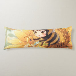 Goldene Hummel im Blütentanz.7 ボディピロー