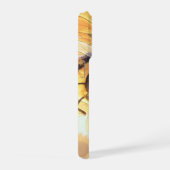 Goldene Hummel im Blütentanz.7 iPhoneケース (右側面)