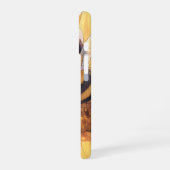Goldene Hummel im Blütentanz.7 iPhone 16ケース (左側面)