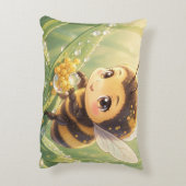 Goldene Hummel im Blütentanz.8 アクセントクッション (裏面(縦))