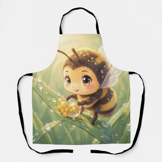 Goldene Hummel im Blütentanz.8 エプロン (正面)