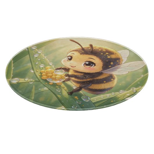 Goldene Hummel im Blütentanz.8 カッティングボード (角)