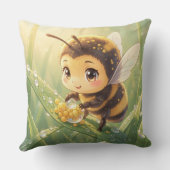 Goldene Hummel im Blütentanz.8 クッション (裏面)