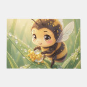 Goldene Hummel im Blütentanz.8 ドアマット (正面)