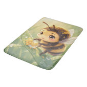 Goldene Hummel im Blütentanz.8 バスマット (アングル)