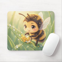 Goldene Hummel im Blütentanz.8 マウスパッド