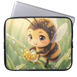 Goldene Hummel im Blütentanz.8 ラップトップスリーブ