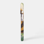 Goldene Hummel im Blütentanz.8 iPhone 16ケース (左側面)