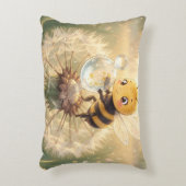 Goldene Hummel im Blütentanz.9 アクセントクッション (正面(垂直))