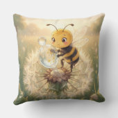 Goldene Hummel im Blütentanz.9 クッション (裏面)