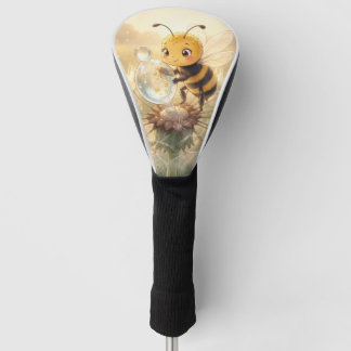Goldene Hummel im Blütentanz.9 ゴルフヘッドカバー