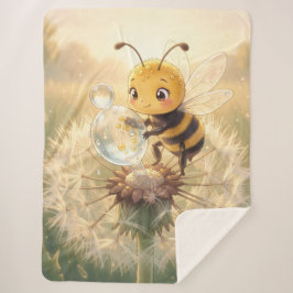 Goldene Hummel im Blütentanz.9 シェルパブランケット