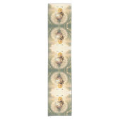 Goldene Hummel im Blütentanz.9 ショートテーブルランナー (正面)