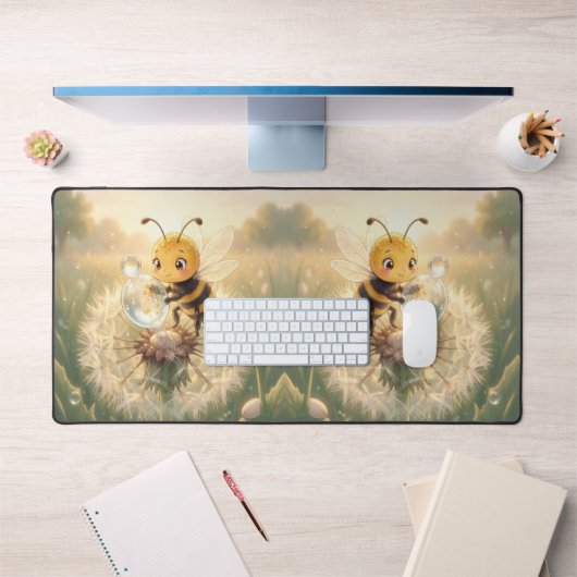 Goldene Hummel im Blütentanz.9 デスクマット (オフィス1)