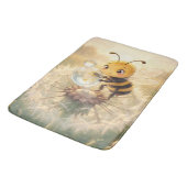 Goldene Hummel im Blütentanz.9 バスマット (アングル)