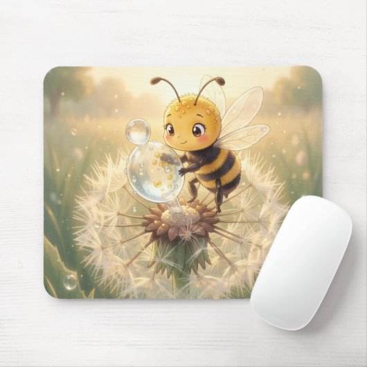 Goldene Hummel im Blütentanz.9 マウスパッド (マウス)