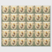 Goldene Hummel im Blütentanz.9 ラッピングペーパー (フラット)