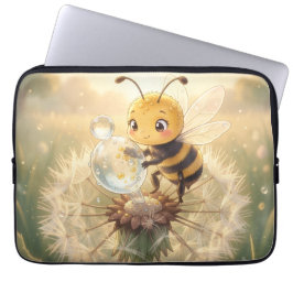 Goldene Hummel im Blütentanz.9 ラップトップスリーブ