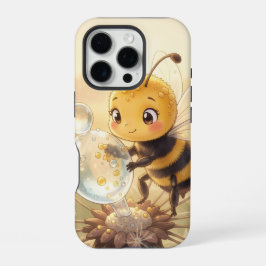 Goldene Hummel im Blütentanz.9 iPhone 16 Proケース