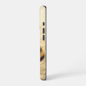 Goldene Hummel im Blütentanz.9 iPhoneケース (左側面)