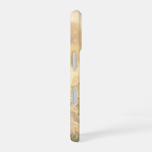 Goldene Hummel im Blütentanz.9 iPhone 16ケース (右側面)