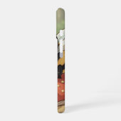 Goldene Hummel im Blütentanz iPhone 16ケース (左側面)