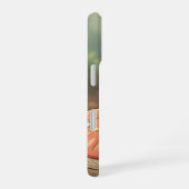 Goldene Hummel im Blütentanz iPhone 16ケース (右側面)