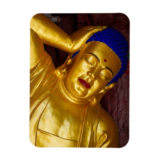 Goldener Buddha  マグネット (縦)