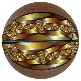 Goldenes Design auf Basketball バスケットボール