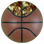 Goldenes Design auf Basketball バスケットボール (右)