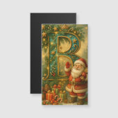  Goldenes Initial B mit Weihnachtsmann und Krone (正面/裏面)