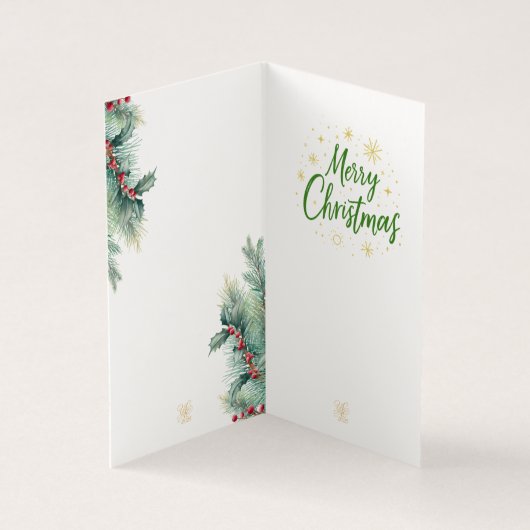  Goldenes Initial C mit Weihnachtsmann und Krone (内部)