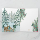  Goldenes Initial  G mit Weihnachtsmann und Krone カード (内部)