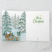 Goldenes Initial H mit Weihnachtsmann und Krone カード (内部)