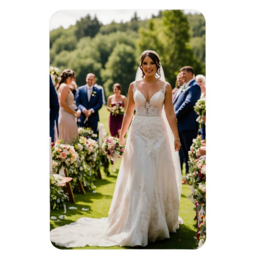 #GoldenHourWeddingFlexiblePhotoMagnet マグネット (縦)